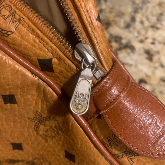 ‼️ SALE ‼️ MCM Vintage Visetos Leather Monogram Laptop Briefcase Tote Bag - Picture 3 of 11